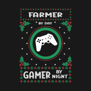 Farmer By Day Gamer By Night T-Shirt