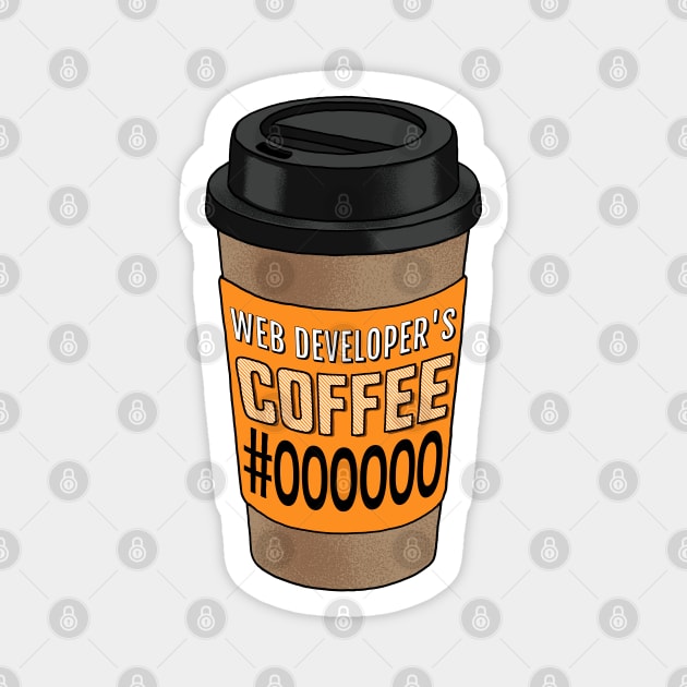 Web Developer's Coffee Magnet by affan2fly