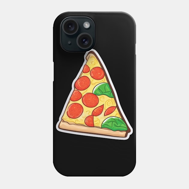 Cartoon Pizza Slice Phone Case by ZiaZiaShop