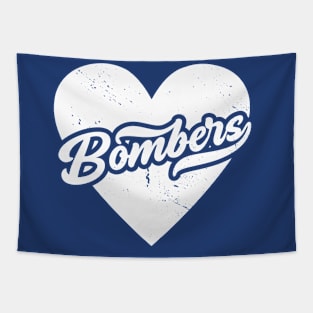 Vintage Bombers School Spirit // High School Football Mascot // Go Bombers Tapestry