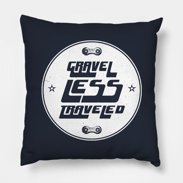 Gravel Less Traveled Pillow by esskay1000