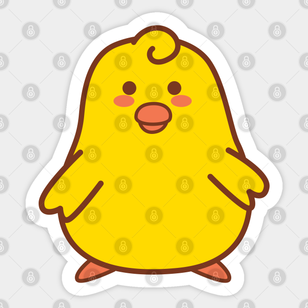 Cute Chick Kawaii Cartoon Drawing - New Born Gift - Sticker | TeePublic Cute Chick Kawaii Cartoon Drawing - New Born Gift - Sticker | TeePublic