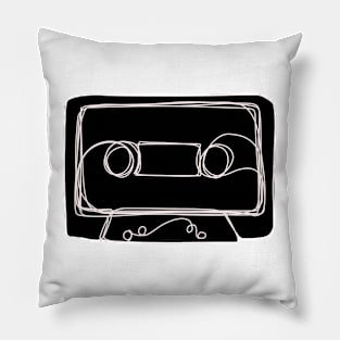 One Line Cassette Pillow