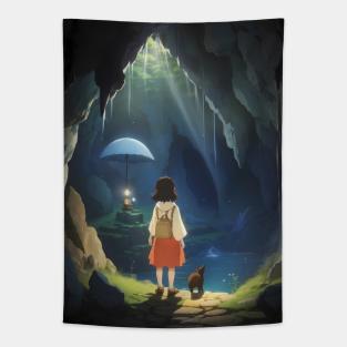 Cave adventure Tapestry