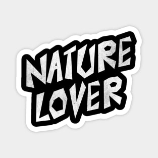 Vintage Nature Lover Typography Magnet