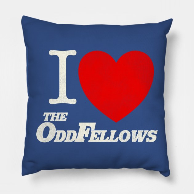 I Love The Oddfellows Secret Society Pillow by darklordpug