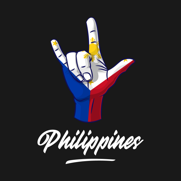 I Love You Philippines Hand Gesture Cute Gift Women Men - Philippines