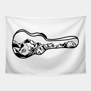 Mountain Guitar Case Tapestry