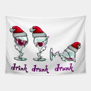 Wine christmas Tapestry