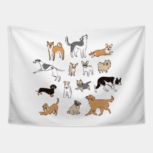 Dogs Fun Tapestry