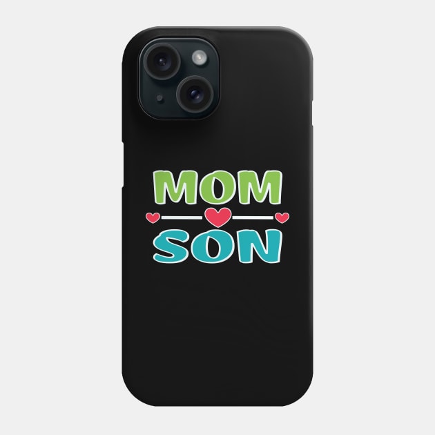 Mother's day mom-son bonding Phone Case by TaansCreation 