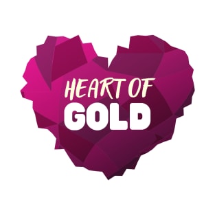 Heart of Gold- Purple Heart Day Design T-Shirt