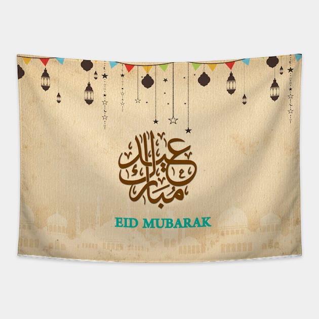 Eid Mubarak/Ramadan Kareem Tapestry by COLOURZONE