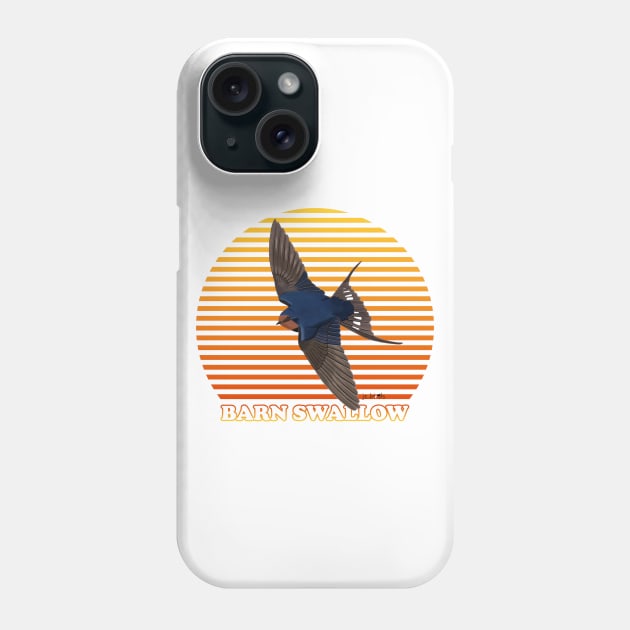 Barn Swallow Bird Watching Birding Ornithologist Gift Phone Case by jzbirds