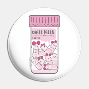 chill pills cute pills cartoon Pin