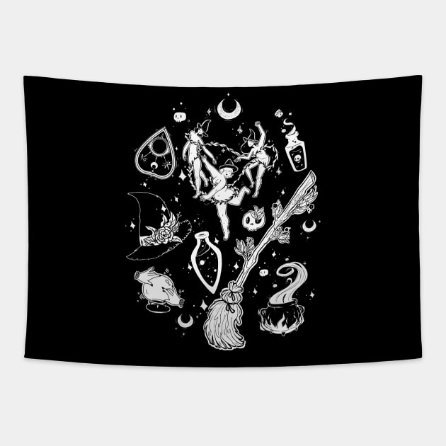 Witchy stuff Tapestry by TheTeenosaur