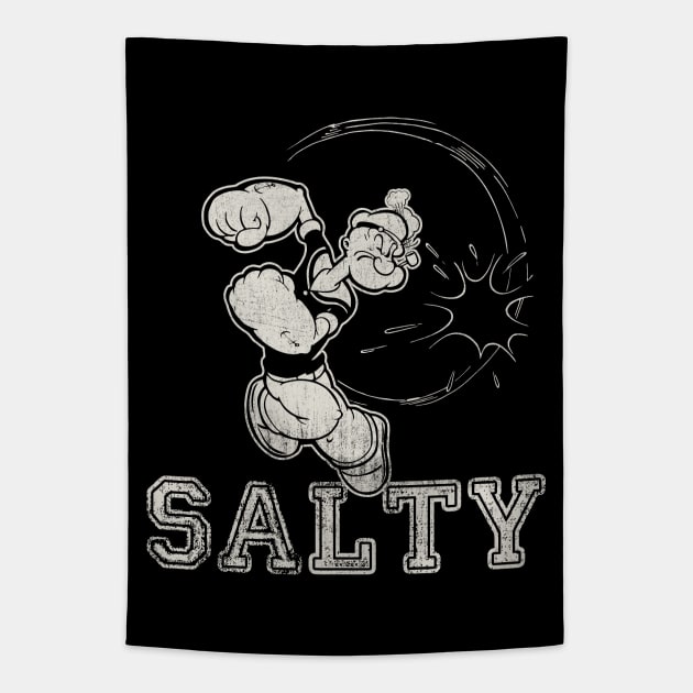 Popeye The Sailor Salty Tapestry by Alema Art