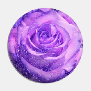 Purple Roses romantic floral glitter flowers Pin