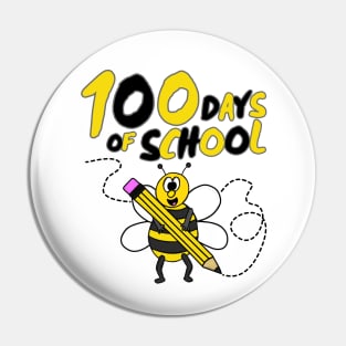 100 Days Of School Bee Wildlife Kindergarten 2022 Pin