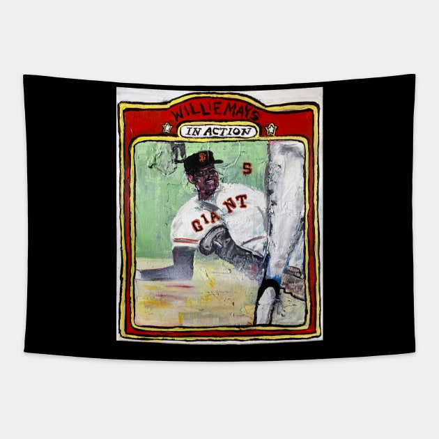 Willie Mays Tapestry by ElSantosWorld