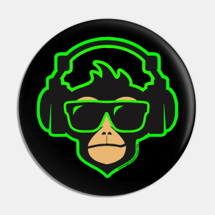 M.A.T.T. Earplug Podcast Neon Mascot Pin