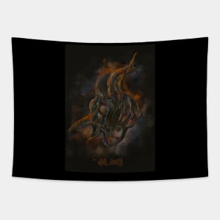 absurd dark art figure Tapestry