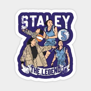 Dawn staley the legend drawing Distressed Magnet