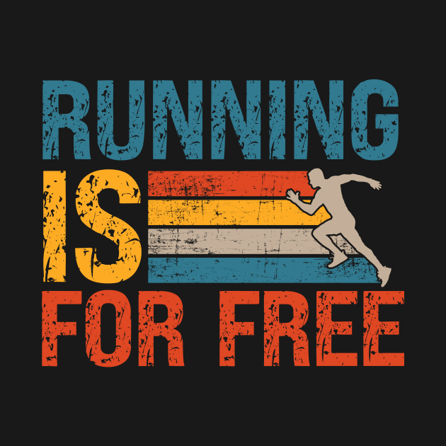 Running is for free Motivational Trail Running quote extreme skyrunner by HomeCoquette