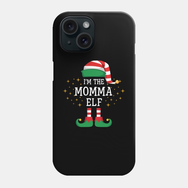 I'm The Momma Elf Matching Family Christmas Pajama Phone Case by Damsin