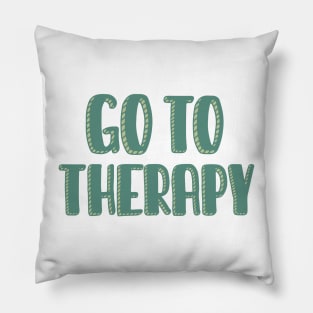 Go To Therapy in Green Pillow