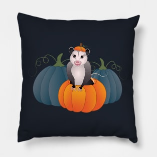 Awesome Possum In A Pumpkin Pillow