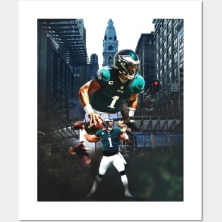 Jalen Hurts Away Jersey Poster for Sale by designsheaven