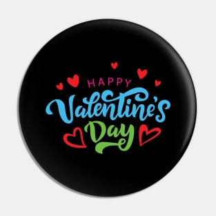 Happy Valentines Day Hearth Pin