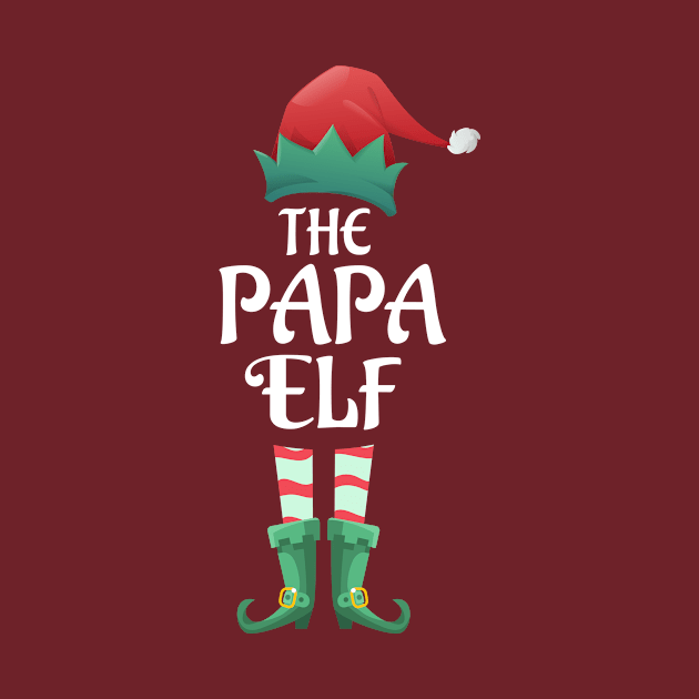 The Papa Elf Christmas Matching Pajama Family Party Gift by BooTeeQue