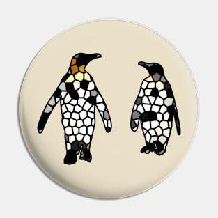 Cellular Penguin Mosaic in Digital Pin