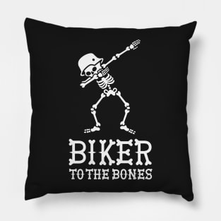 Dab dabbing biker to the bones Pillow