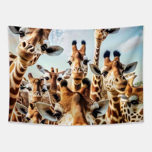 Giraffe Wild Wild Nature Funny Happy Humor Photo Selfie Giraffe