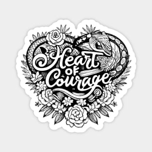 Heart of courage Magnet