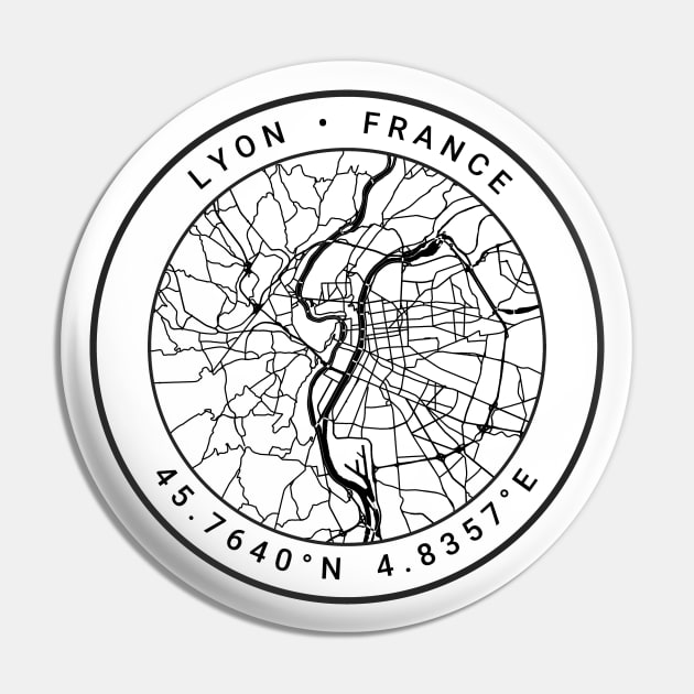 Lyon Map Pin by Ryan-Cox