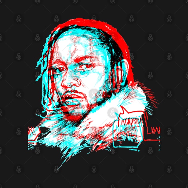 KENDRICK LAMAR GLITCHED 3D by Basic Lee