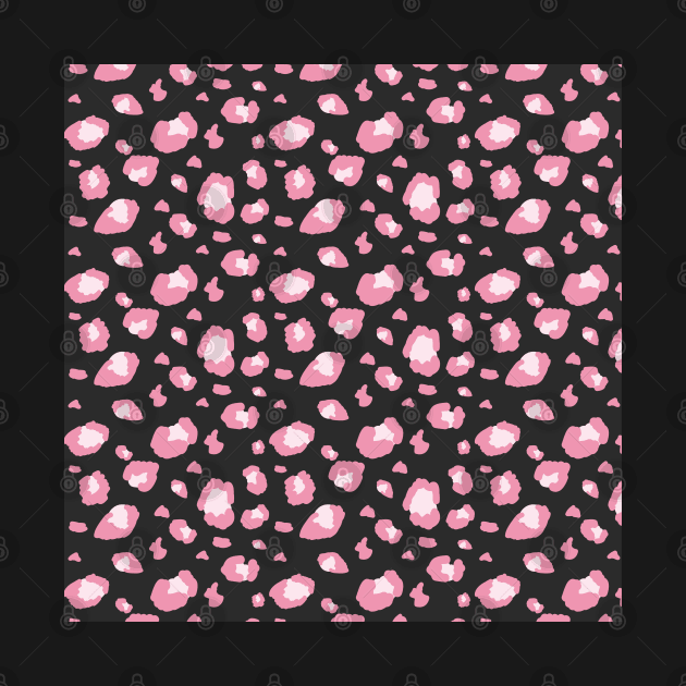 Leopard pink pattern. Vector design in pop art style. by Var Space
