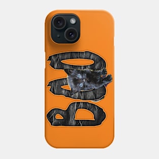 Halloween Kitten and the Word Boo Phone Case