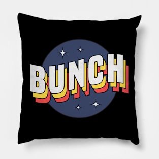 Bunch - Colorful Layered Retro Letters Pillow