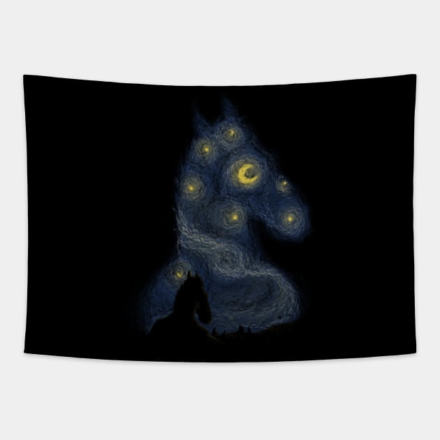 Hollywoo Starry Night Tapestry by xMorfina