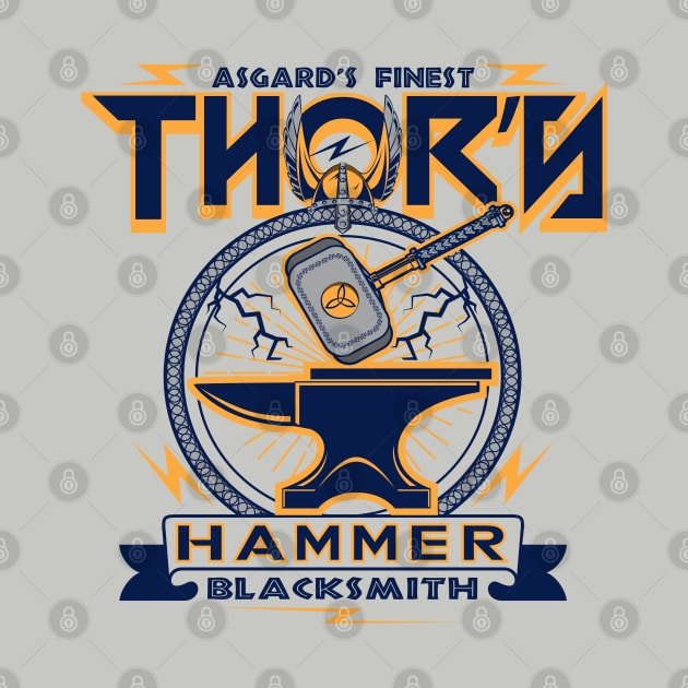 Thor's Blacksmith by Alema Art