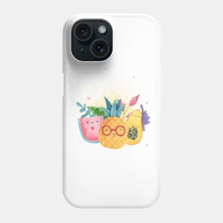 Watercolor Summer Fruits Phone Case