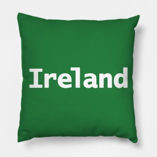 Ireland St Patricks Day Typography Pillow