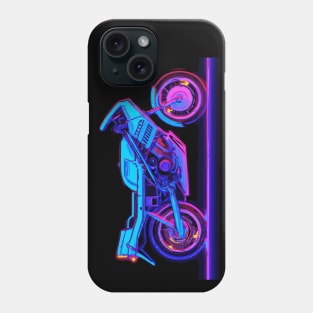 Futuristic, high-tech motorcycle artwork Phone Case