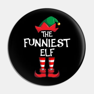 Funniest Elf Matching Family Christmas Pin