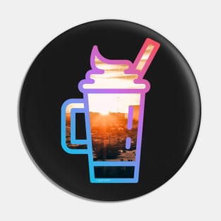 Coffee and sunsets Pin